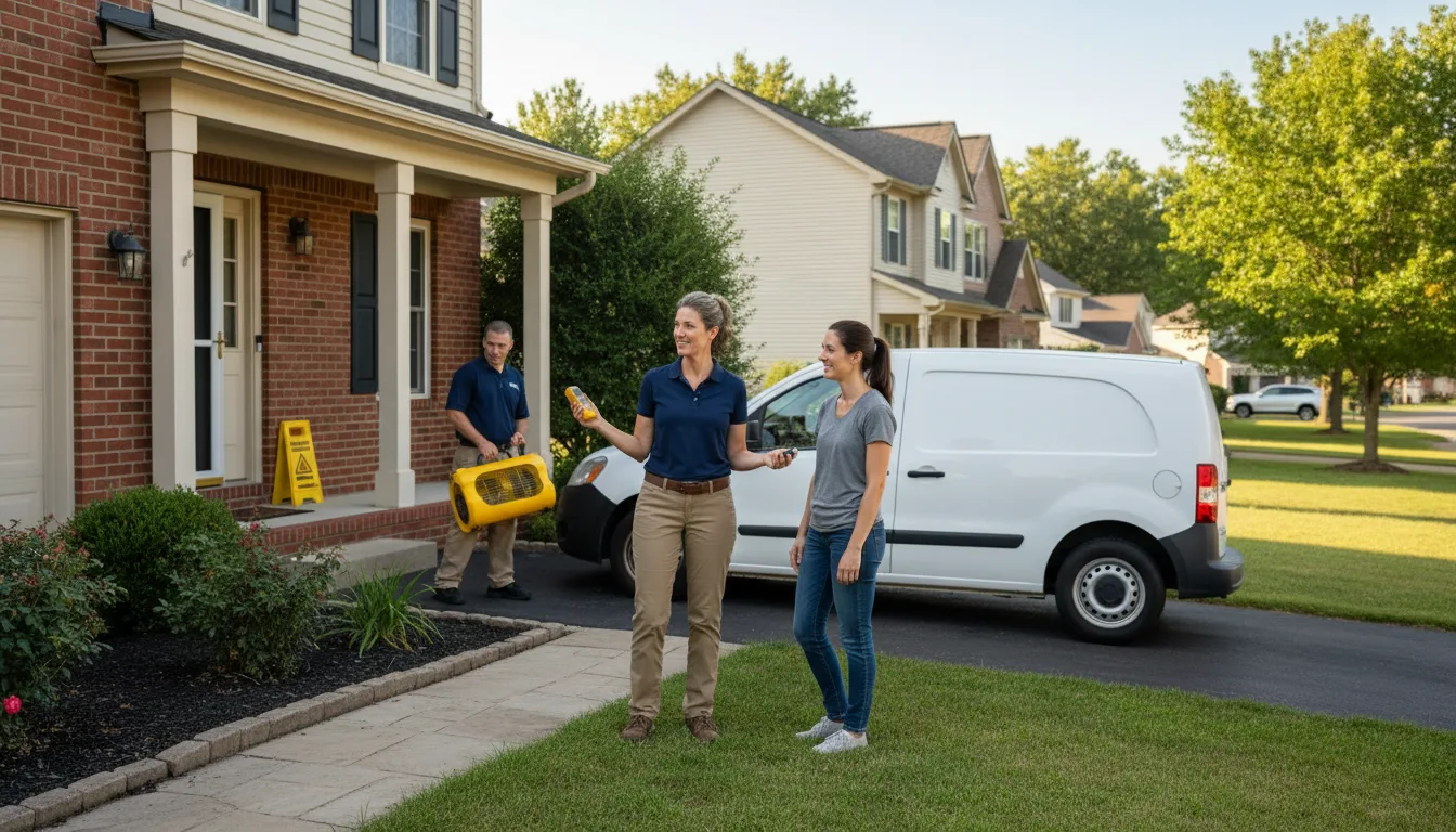 Residential water damage restoration in Henderson, NE